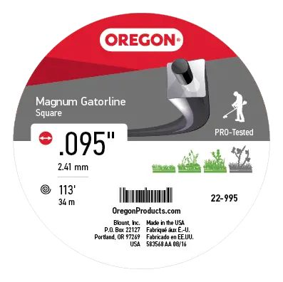 Image 1 for #22-995 GATORLINE, MAGNUM SQUARE .095 1/2LB DNT