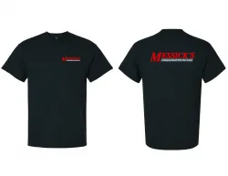 Messicks Apparel #G830BLA Messick's 50/50 Black T-Shirt