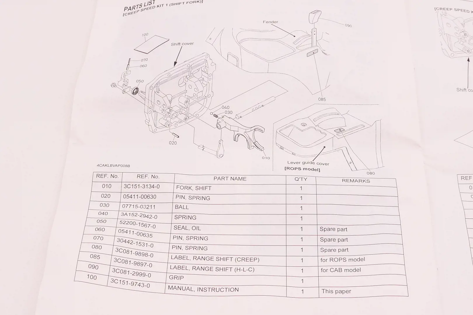 Image 3 for #M7694 Creep Speed Kit