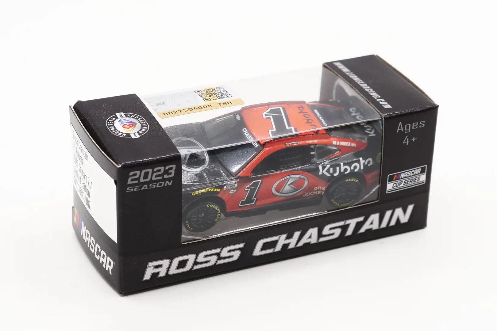 Image 2 for #CX12365KUBRZ 1:64 Ross Chastain 2023 Kubota ARC NASCAR Diecast