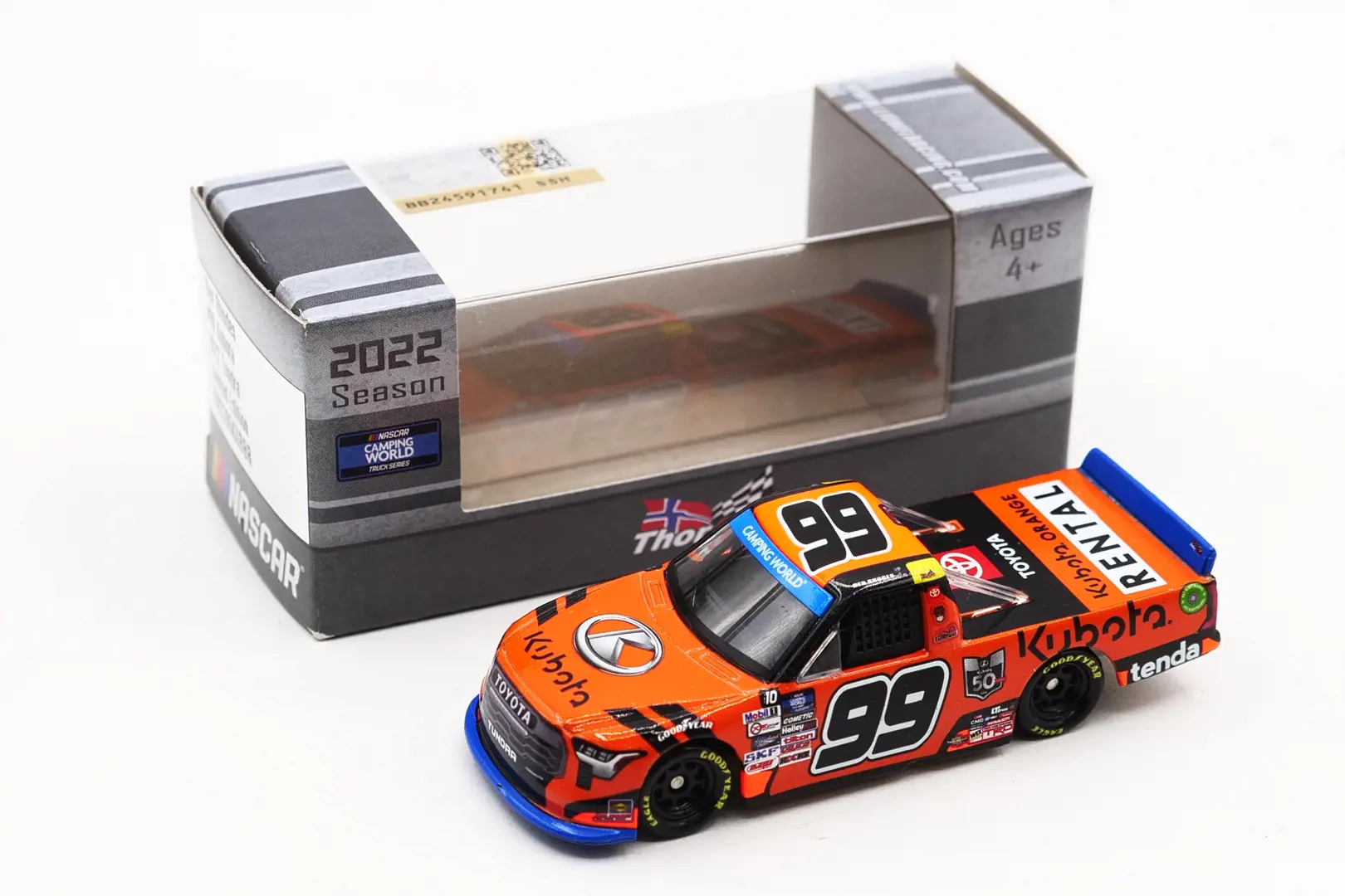 Image 1 for #T992265KUBBR 1:64 Ben Rhodes 2022 Kubota ARC NASCAR Truck Diecast