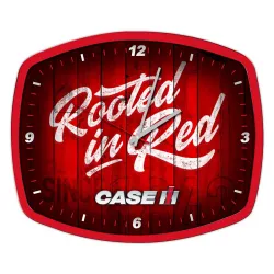 General #IH09-4525 Case IH Rooted In Red Wall Clock