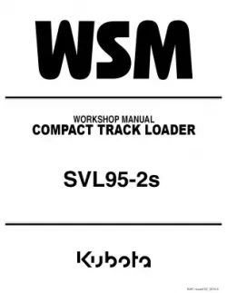 Kubota #RY911-23870 SVL95-2S Shop Manual
