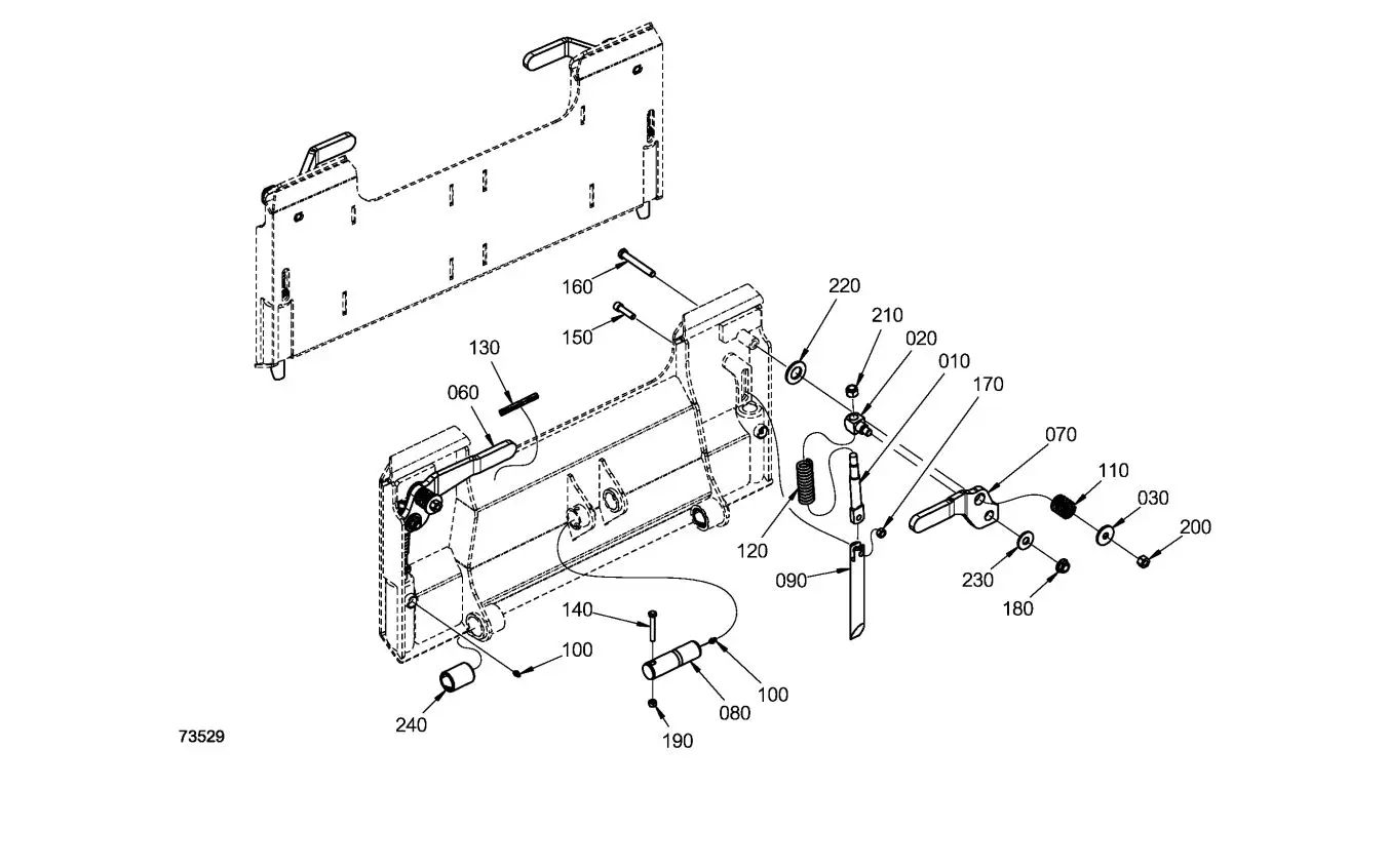 Image 1 for #C6720 SCL1000 2-LEVER HITCH KIT