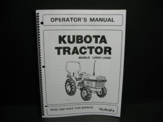 Kubota #TC020-19713 L2600/L3000 Owners Manual