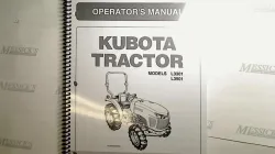 Kubota #TC620-19711 L3301 & L3901 Operator's Manual
