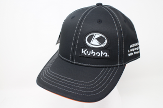 Kubota / Messicks Black Cap w/ PVC Logo Part#KT19A-H434