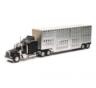 New-Ray Toys #10783A 1:32 Kenworth W900 Pot Belly Livestock Truck
