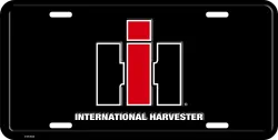 General #1907 IH International Harvester Black License Plate