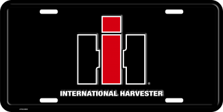 Collector Signs #1907 IH International Harvester Black License Plate
