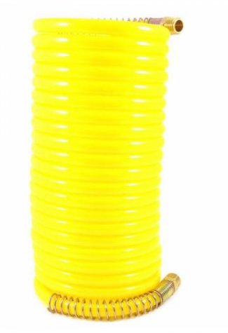 Forney #F75425 Recoil Air Hose Yellow, 3/8" x 25'