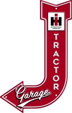 General IH Tractor Garage Arrow Sign Part #1910