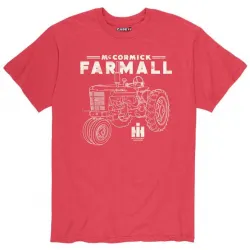 General #D17156-G20047HRD Farmall Vintage Heather Red T-Shirt