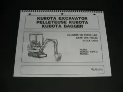 Kubota #RB208-81294 KX41-2 Parts Manual
