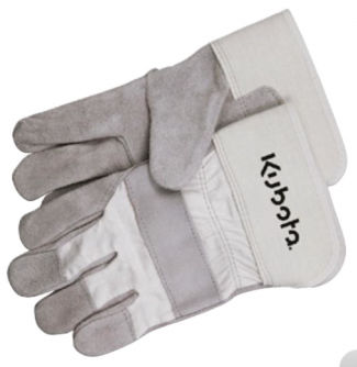 Kubota #77700-02466 Kubota Leather/Canvas Gloves