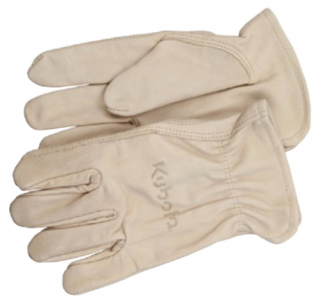 Kubota #77700-02462 Kubota Leather Work Gloves (Men's Large)