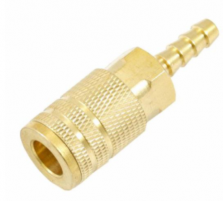 Forney #F75480 Ind/Milton Style Coupler, 1/4" x 1/4" Hose Barb