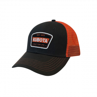 Kubota #KBT049 Kubota Charcoal / Orange Mesh Cap