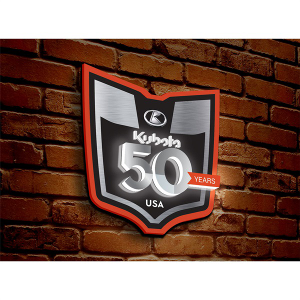 Kubota #613437 Kubota 50th Anniversary Logo LED Sign