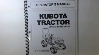 Kubota #K2681-71213  BX1860 BX2360 Operators Manual