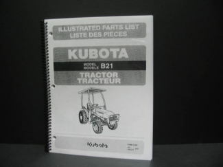 Kubota #97898-21892 B21 Parts Manual