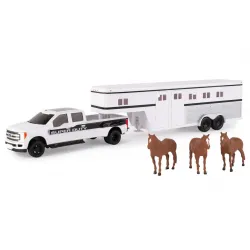 General #46800 1:32 Ford F-350 Pickup with Horse Trailer and Horses