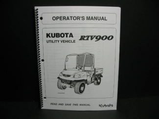 Kubota #K7561-71217 RTV900 Owners Manual