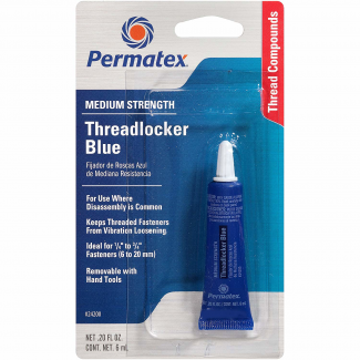 Automotive Supplies #PERM24200 Medium Strength Threadlocker - Blue
