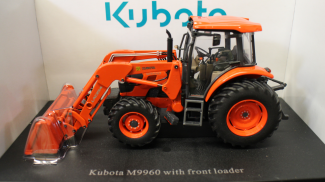 Kubota #77700-06196 1:32 Scale Kubota M9960 w/ Front Loader Die Cast Tractor