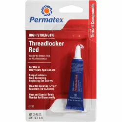 Permatex #PERM27100 High Strength Thread-locker Red .20 FL OZ