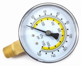 Forney #F75554 Pressure Gauge, 2-1/4 in with 1/4 in NPT