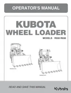 Kubota #R5611-81301 R530 R630 Operators Manual