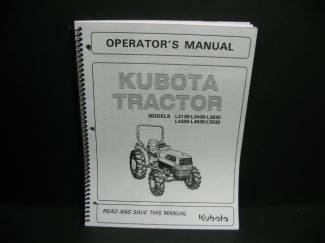Kubota #TD060-19712 L3130\3430\3830\4330\4630\5030 Owners Manual