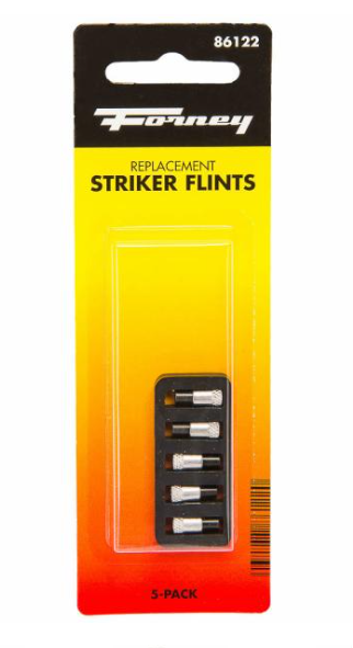 Forney #F86122 Replacement Flints for Single-Flint Striker, 5-Pack