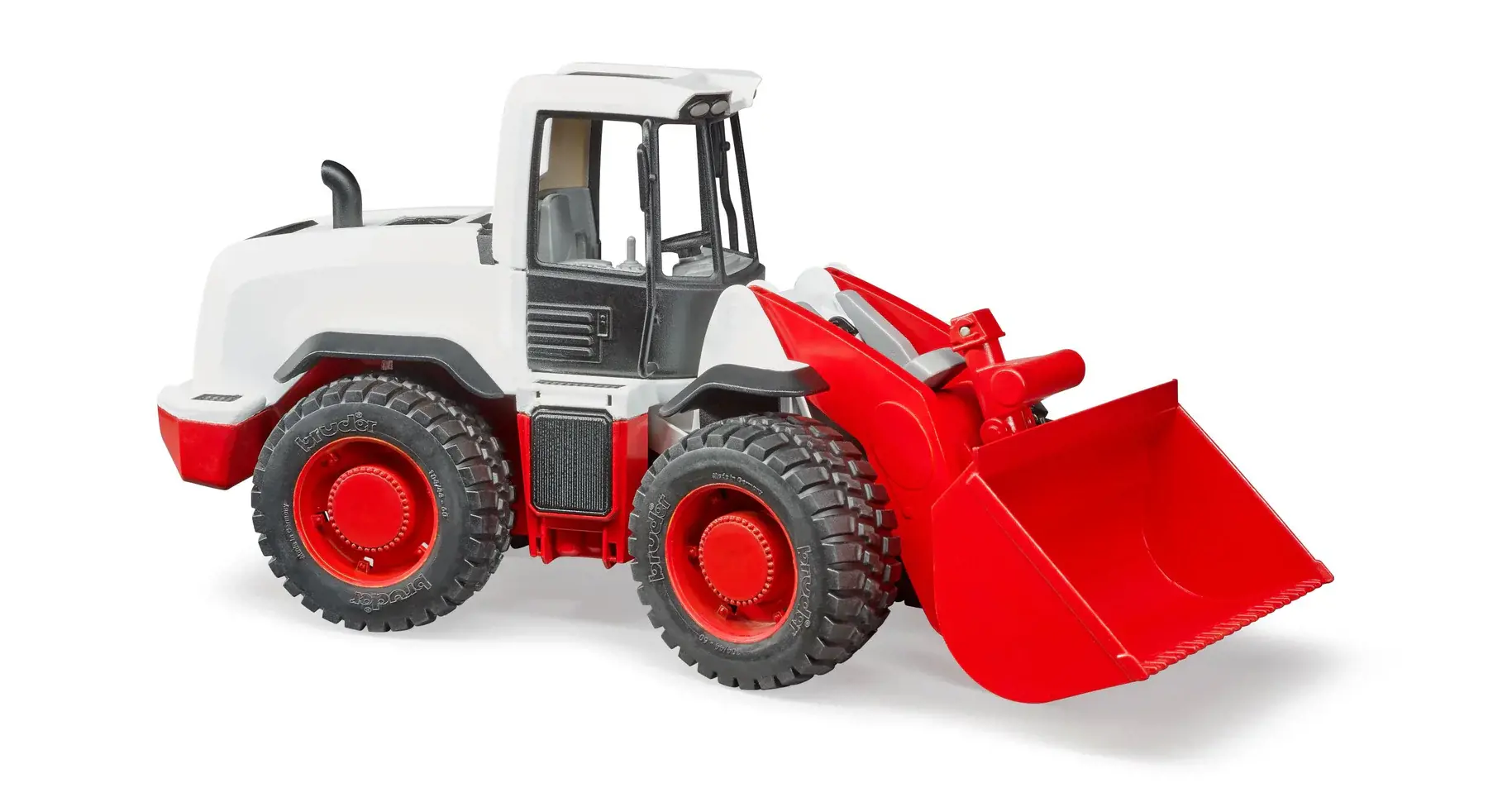 Image 3 for #03410 1:16 Bruder Red/White Wheel Loader