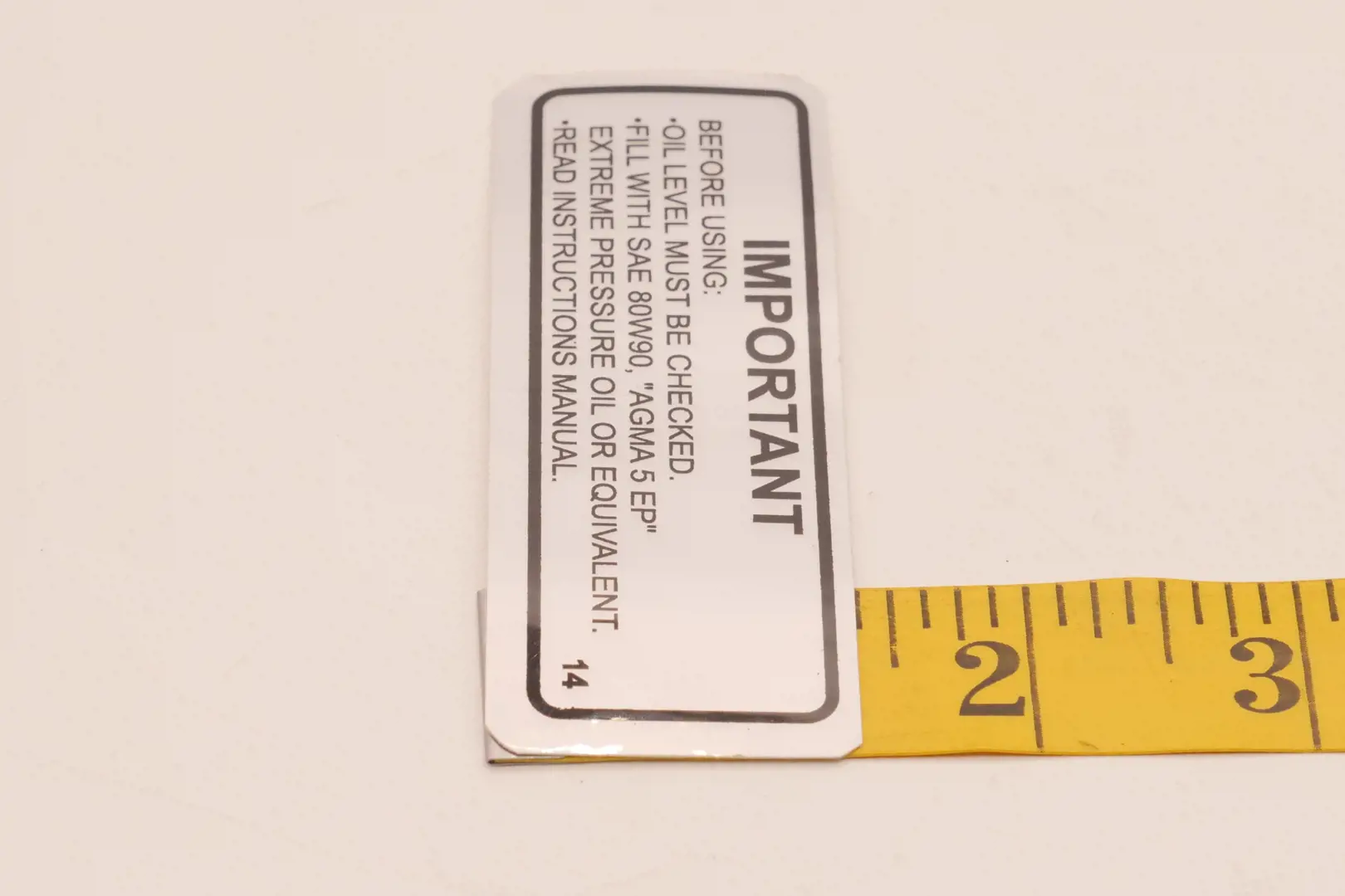 Image 2 for #70060-01040 DECAL,OIL LEVEL