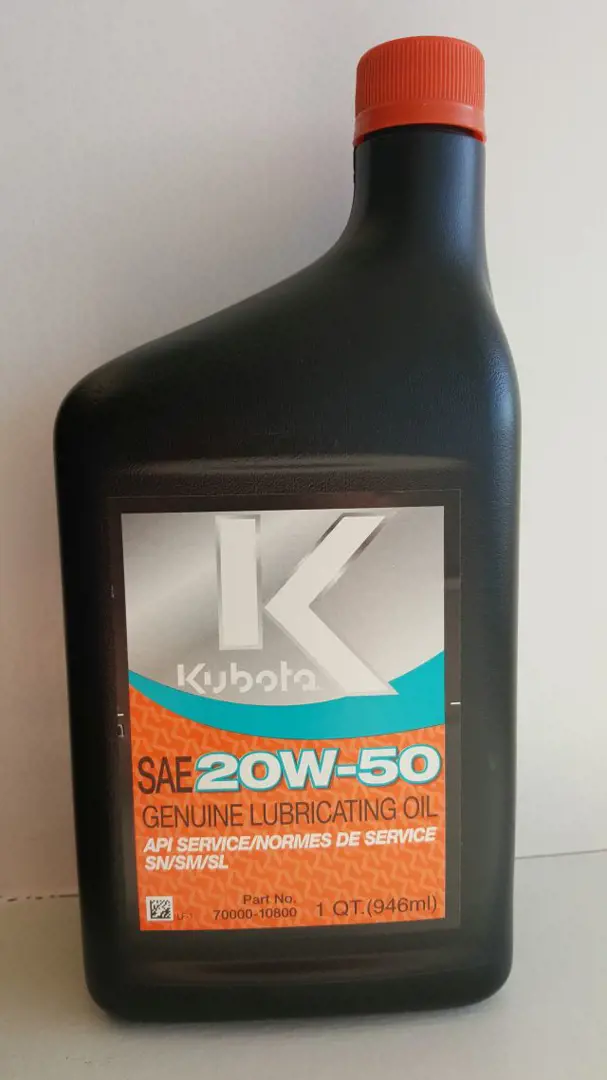 Kubota #70000-10800 OIL,1 QT 20W50