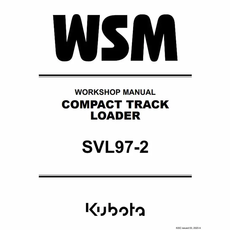 Image 1 for #RY911-29120 SVL97-2 Work Shop Manual