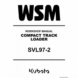 Kubota #RY911-29120 SVL97-2 Work Shop Manual