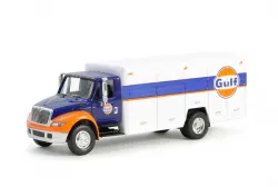 Greenlight Collectibles #33250-C 1:64 International Durastar 4400 Delivery Truck - Gulf Oil Solid