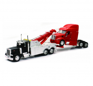 New-Ray Toys #SS-12053A 1:32 Peterbilt Tow Truck W/ Truck Cab