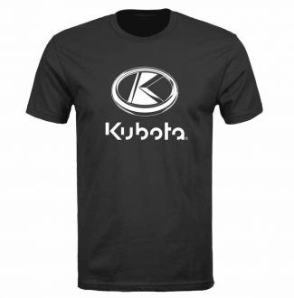 Kubota #KB04-1047 Kubota Stacked Black T-Shirt