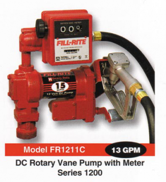 Fill-Rite #FR1211C 12 Volt Fuel Pump / With Meter (13 Gpm) FR1211C 