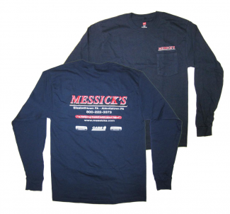 Apparel & Collectibles #g241nb Messick's Long Sleeve Shirt Navy Blue