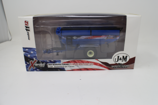 SpecCast #JMM 003 1:64 J&M Grain Cart - Blue w/ American Decal