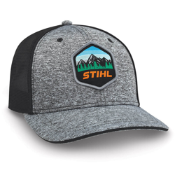 Norscot Outfitters #8403901L Stihl Fitted Charcoal Heather Patch Cap - L/XL