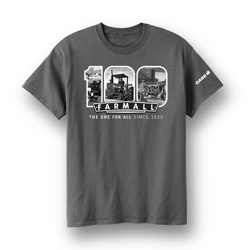 Norscot Outfitters #220484 Farmall 100th Anniversary Charcoal T-Shirt