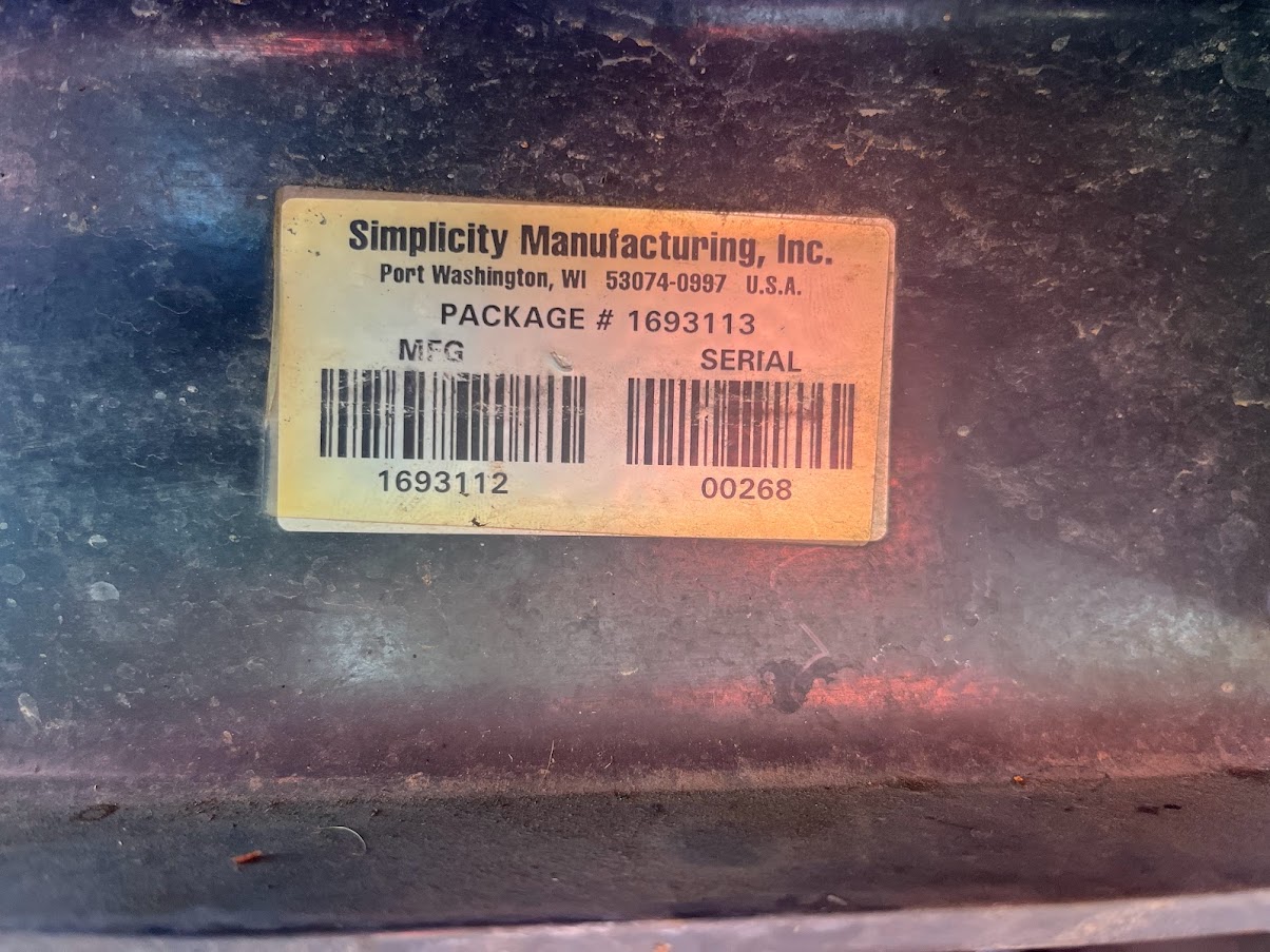 Part Number: Simplicity LEGACY