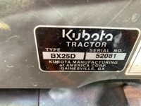 Part Number: Kubota BX25D
